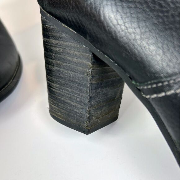 Timberland Rudston Heeled Boots Black Knee High Pull On Riding Shoes Leather 8.5 - Picture 14 of 14